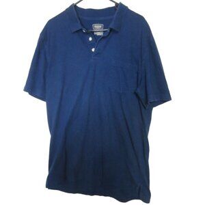 THE Foundry Supply Co Navy Blue Polo Short Sleeve Shirt Size L